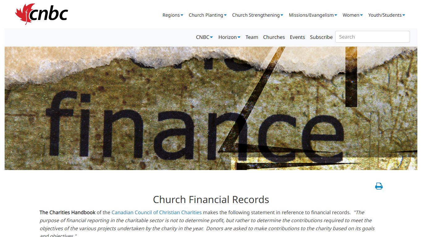 Church Financial Records - CNBC