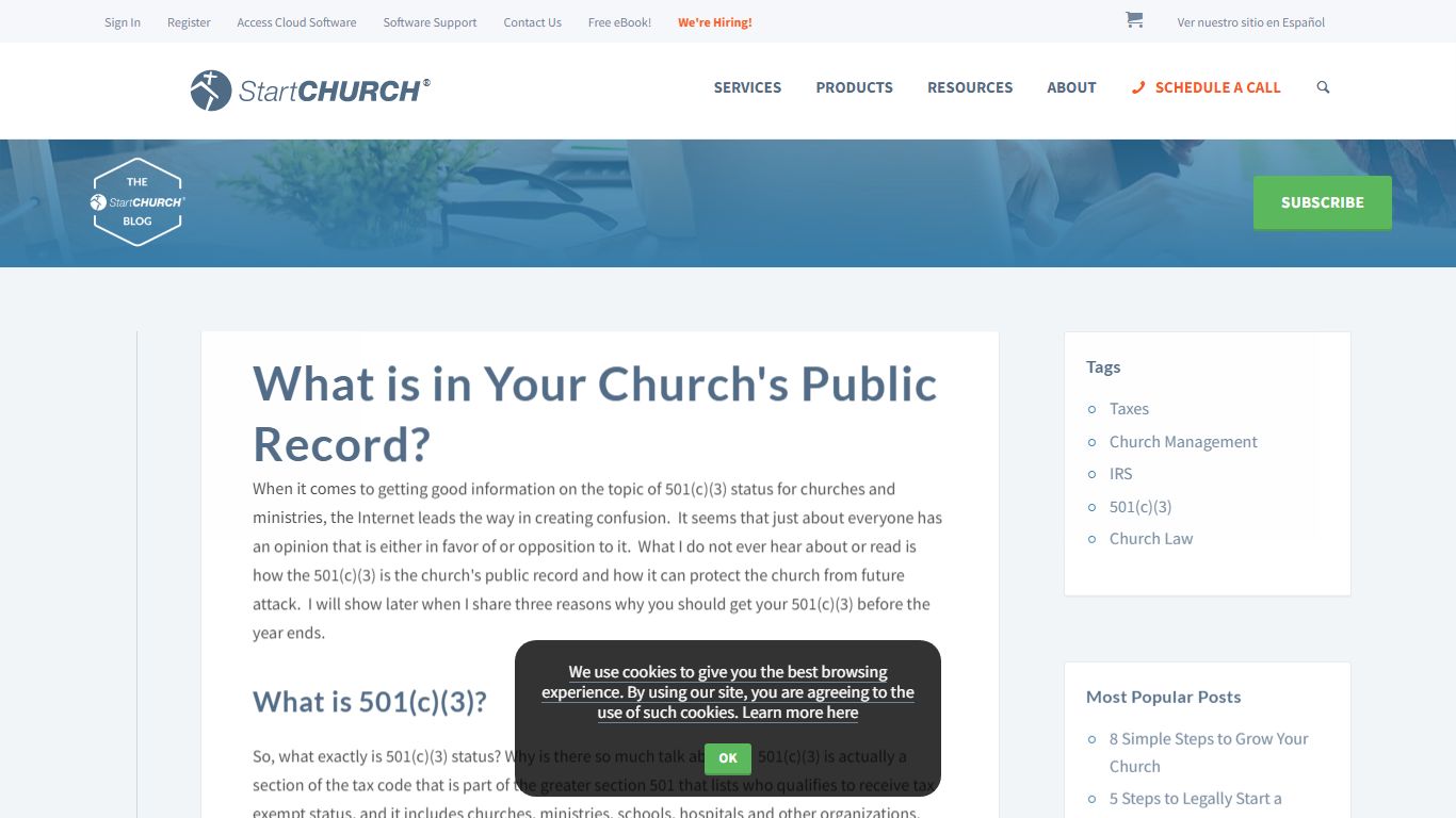StartCHURCH Blog - What is in Your Church's Public Record?